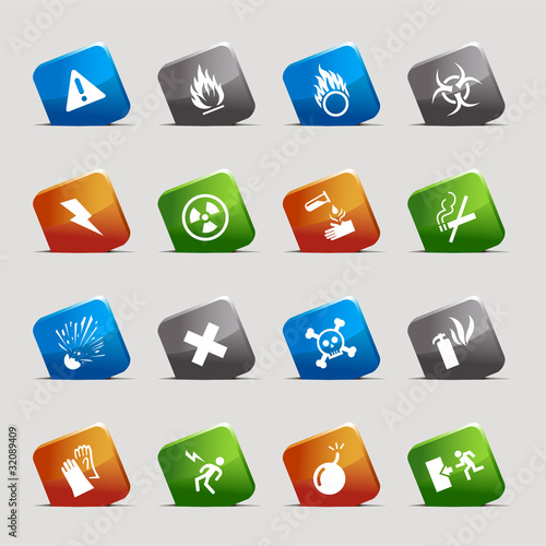 Cut Squares - warning icons