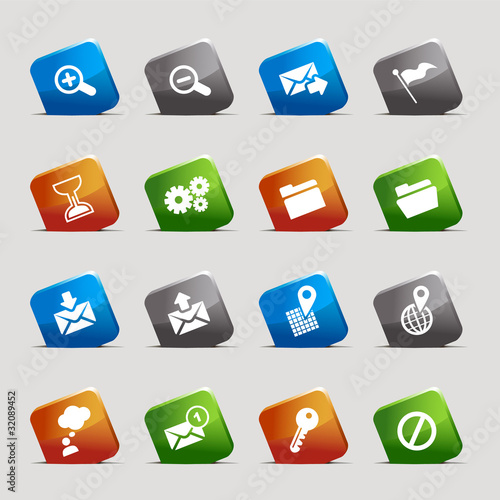 Cut Squares - Classic web icons
