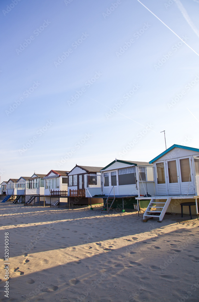 Houses on beach