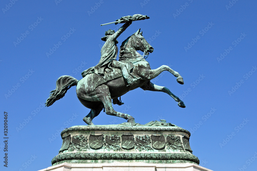 Obraz premium hofburg wien - reiterstatue