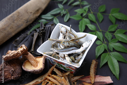 Wallpaper Mural typical groceries for japanese soup stock Torontodigital.ca