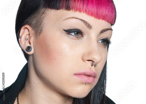 Tablou pe pânză teen girl piercing