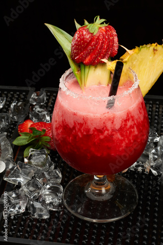Strawberry Daiquiri cocktails
