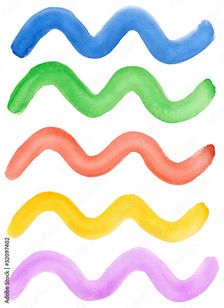 Watercolor waves