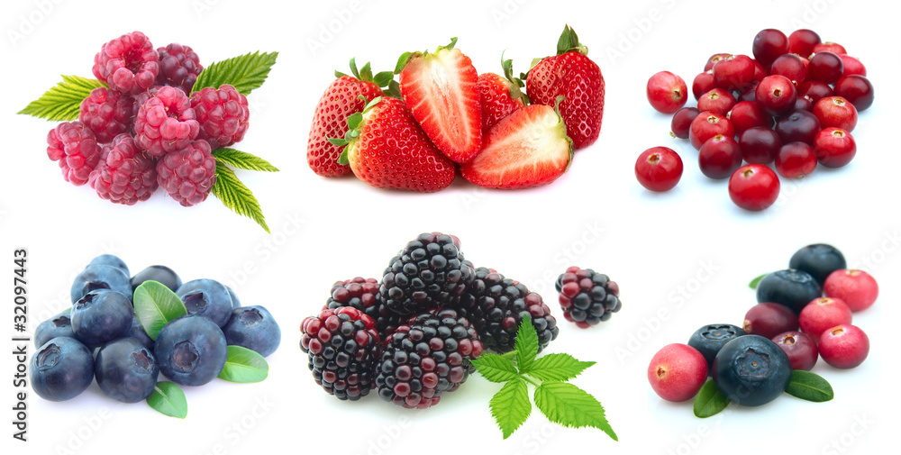 Collection of berries Collection of berries