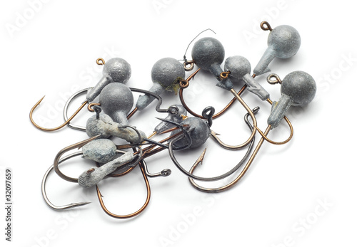 Tableau sur toile fishing hooks