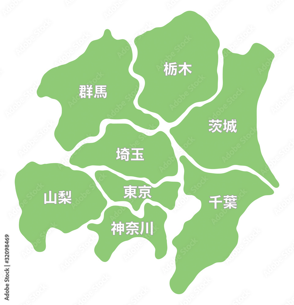 関東地図 Stock イラスト Adobe Stock 関東地図 Stock イラスト Adobe Stock