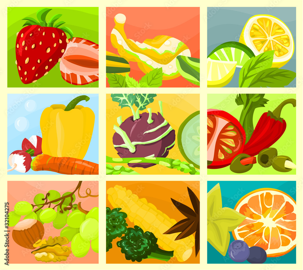 Picture of a various food - collage A Picture of a various food - collage A