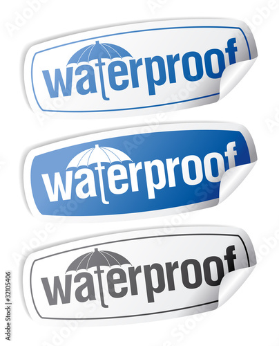 Waterproof stickers.