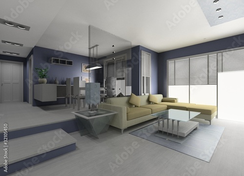 Fototapeta Naklejka Na Ścianę i Meble -  a modern living room design