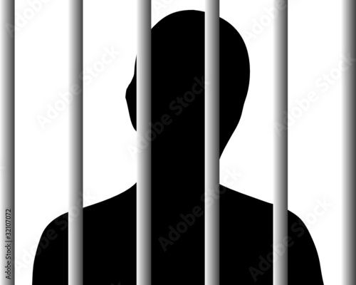 Mensch hinter Gittern