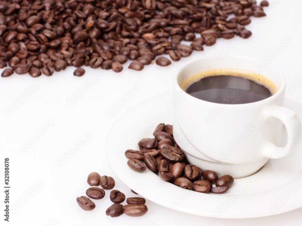 Coffee with beans Coffee with beans