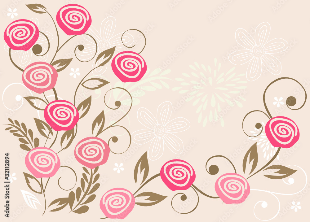 floral background floral background