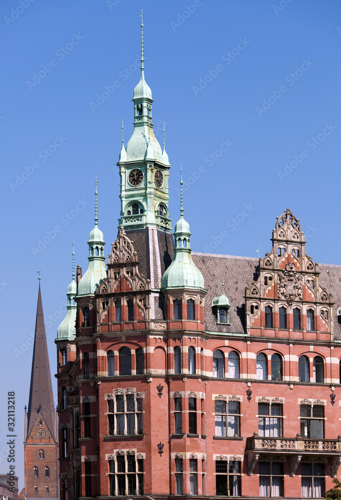 Gebäude in der Speicherstadt, Hamburg