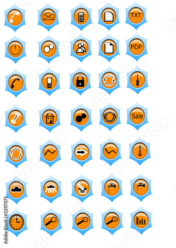 bouton icone