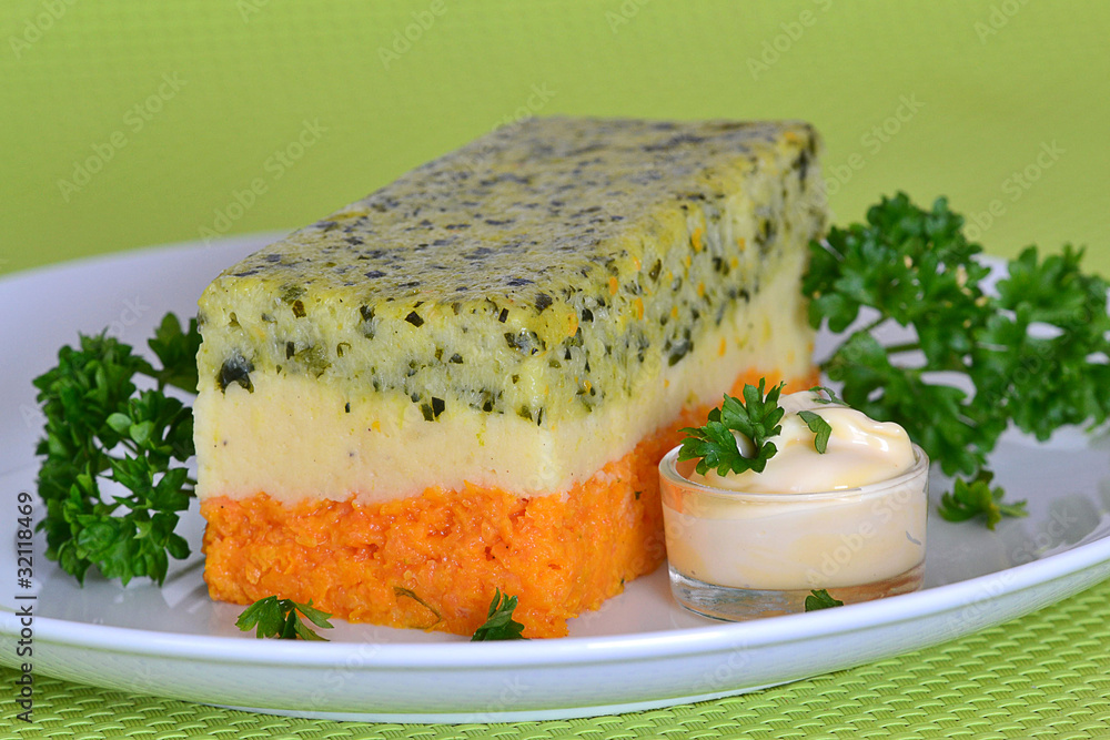 Terrine aux trois légumes Stock Photo Adobe Stock