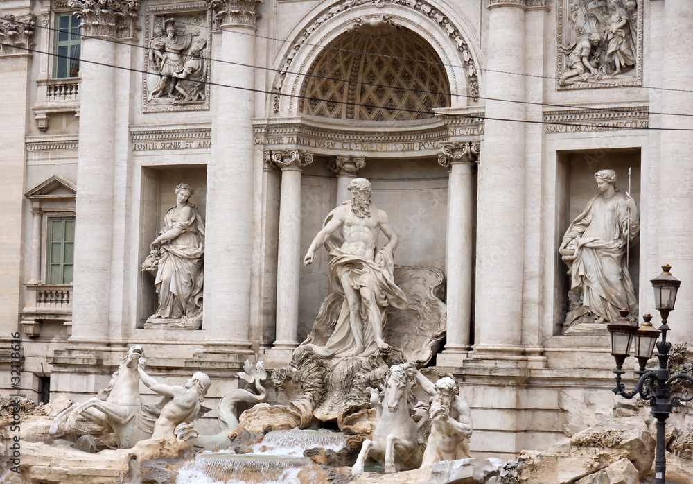 Trevi Fountain in Rome Italy