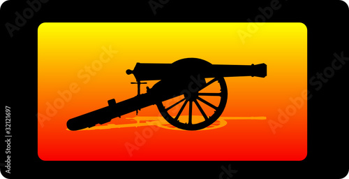 old cannon vector illustration