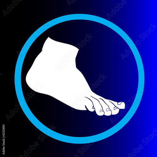 human foot vector illustration
