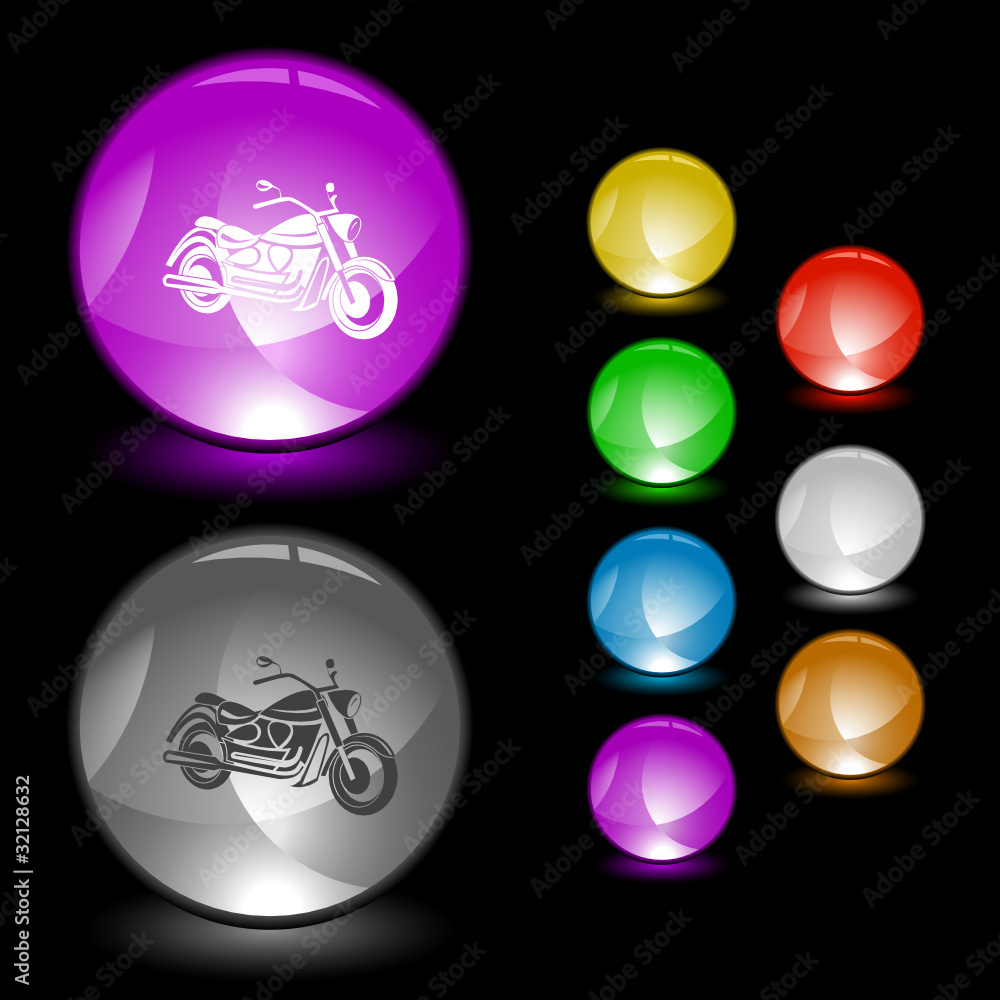 Motorcycle. Vector interface element. Motorcycle. Vector interface element.