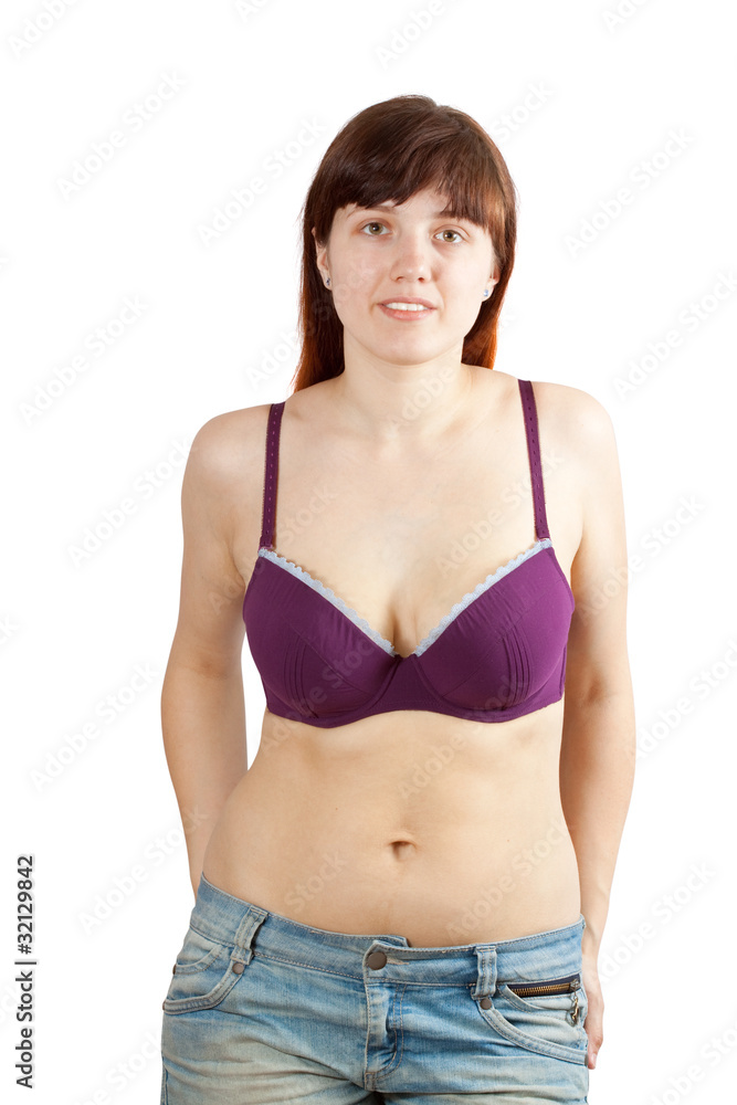 Fototapeta premium woman over white