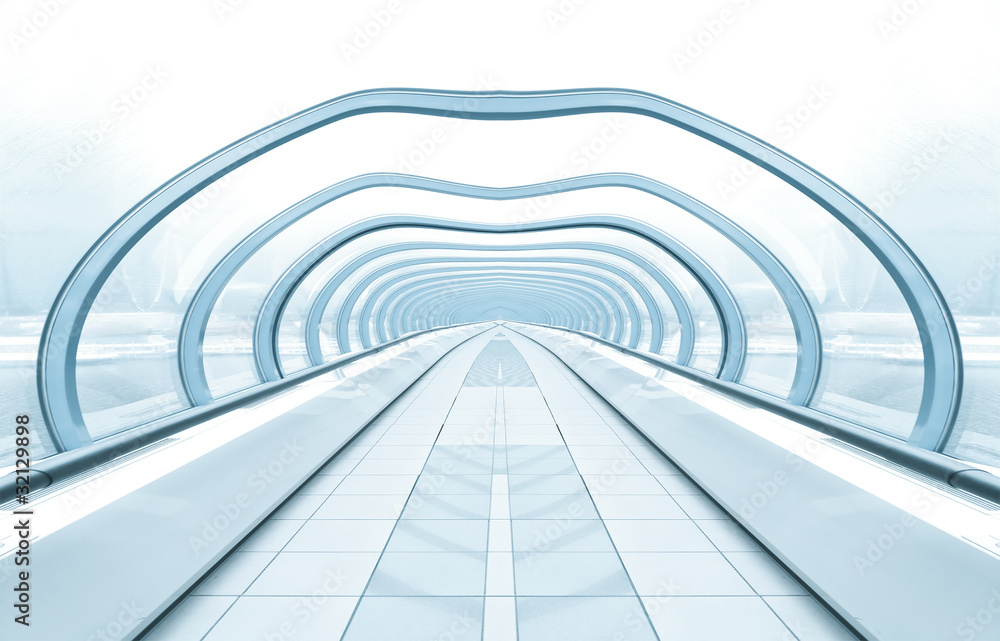 blue spacious corridor blue spacious corridor