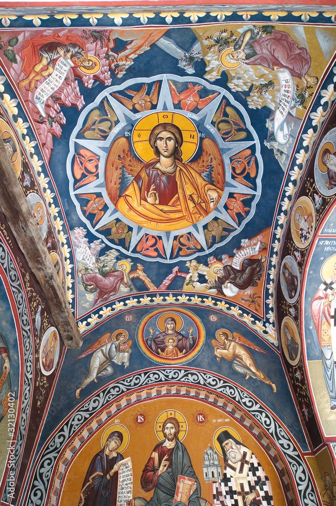 Fresco Of Radu Voda Monastery In Bucharest, Romania