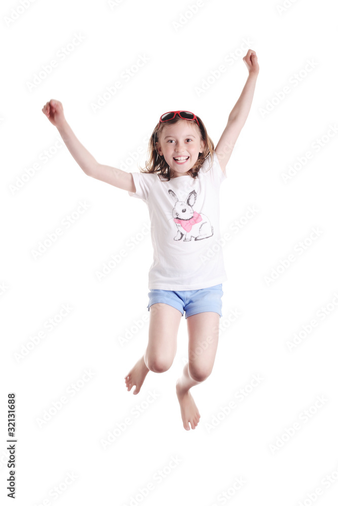 little girl jumping little girl jumping