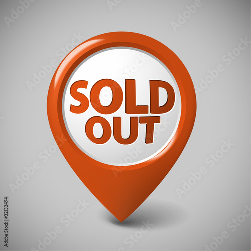 Round 3D pointer for a sold out item
