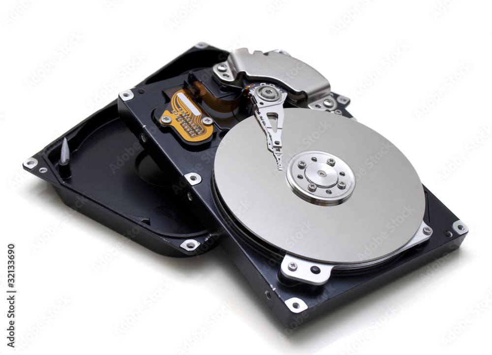 Hard disk drive HDD isolated on white background. Hard disk drive HDD isolated on white background.