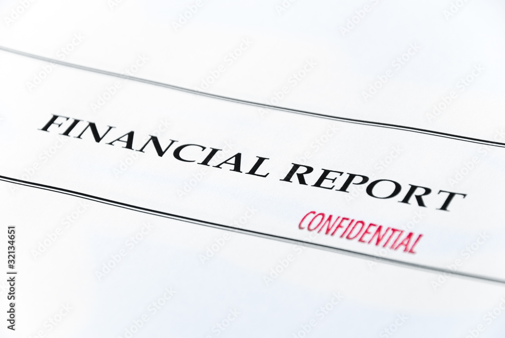confidential financial repost paper confidential financial repost paper