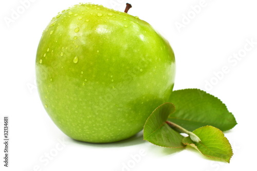 Jabłko z liściem #018