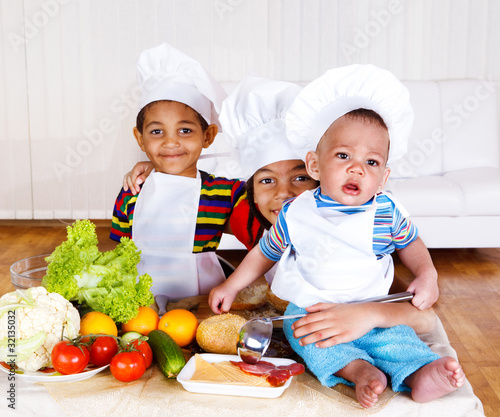 Three little cooks