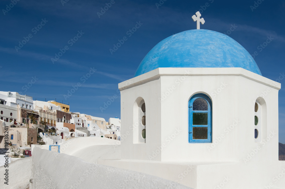 Greek chapel in Santorini