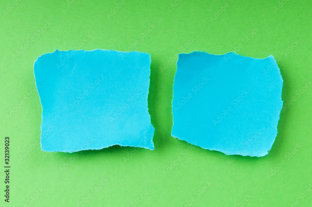 Paper pieces with space for your message Paper pieces with space for your message