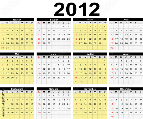 2012 calendar