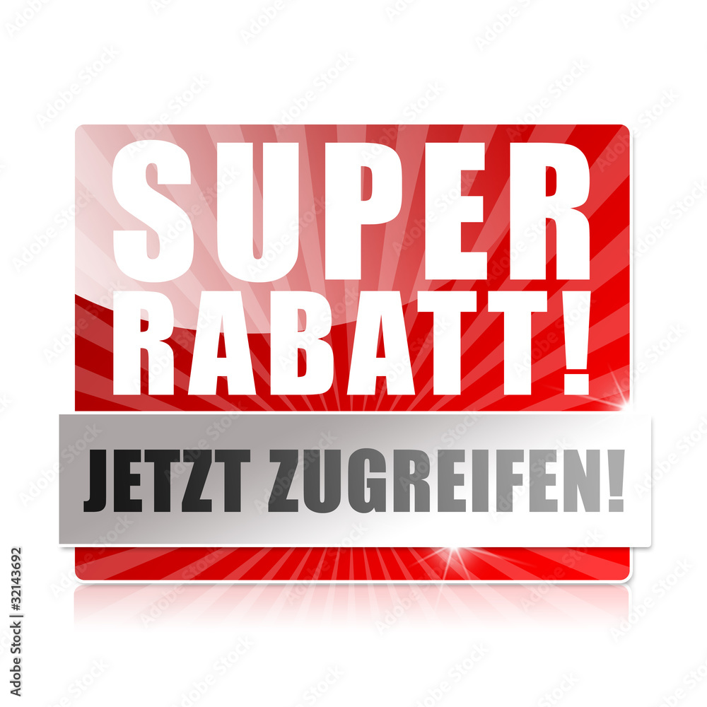 Super Rabatt! Button, Icon