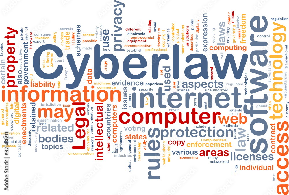 Cyberlaw background concept