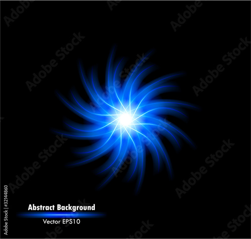 Blue abstract glowing background