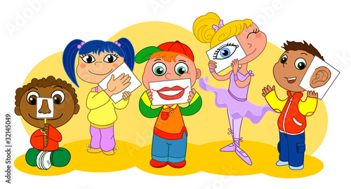 I cinque sensi illustrati dai bambini