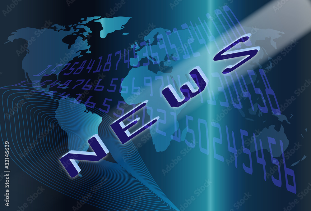 Fototapeta premium Fondo abstracto de noticias