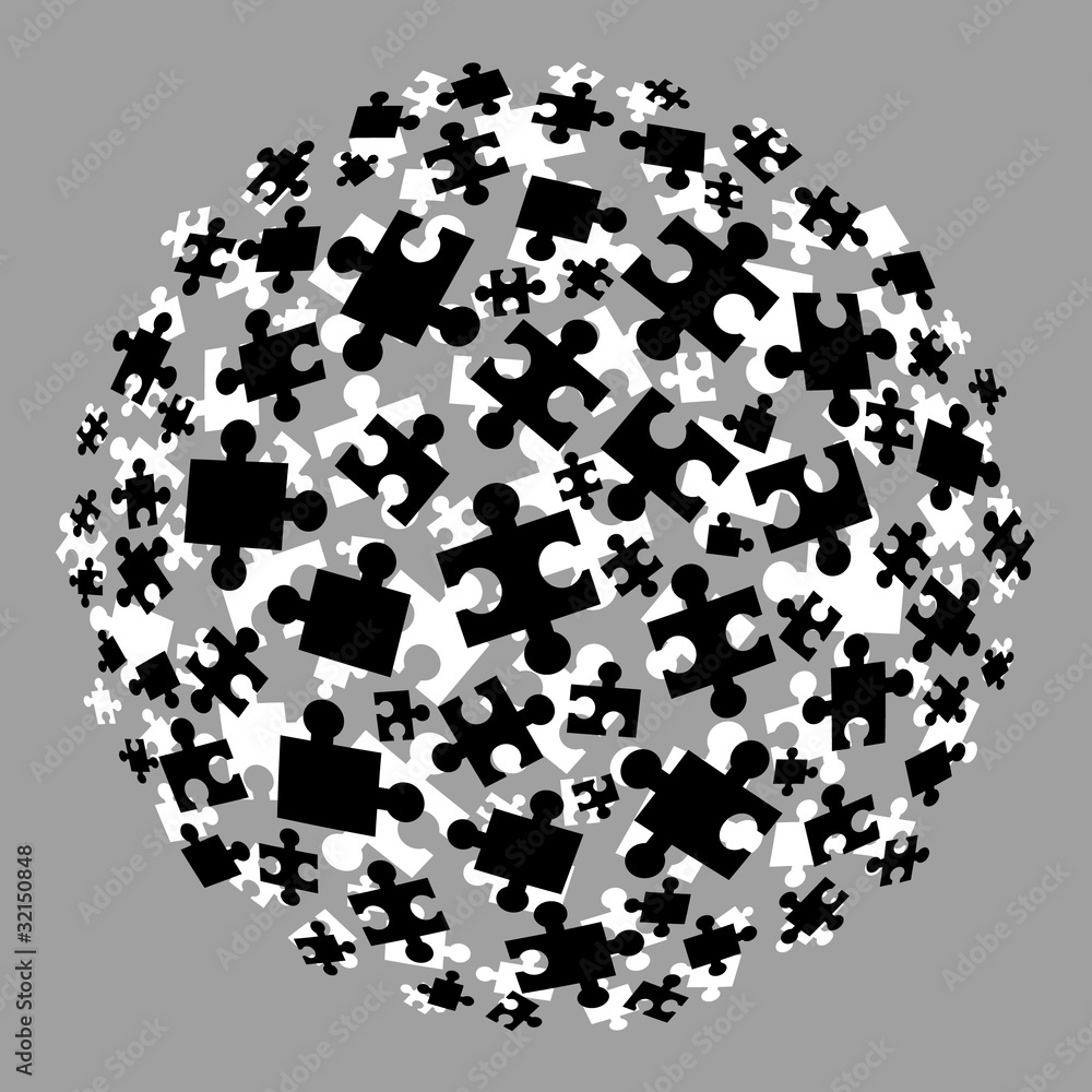 Puzzle abstracto Stock Vector Adobe Stock
