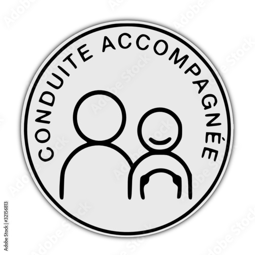 Sticker de conduite accompagnée