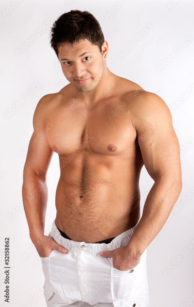 Man is in good shape Man is in good shape