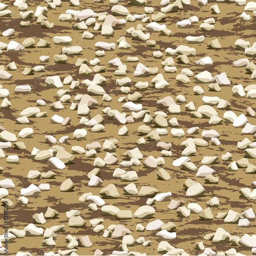 gravel on earth ground seamless background texture pattern