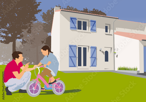 Jouer dans le jardin