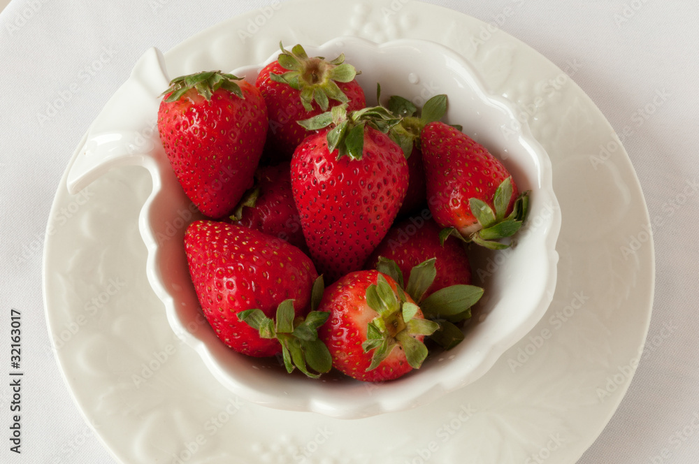 Strawberries in a bowl Strawberries in a bowl
