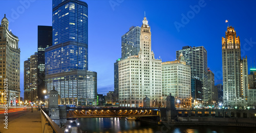 Obraz na płótnie Chicago riverside w salonie