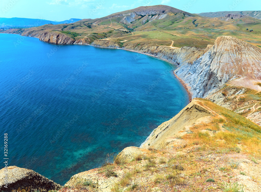 Summer coastline .