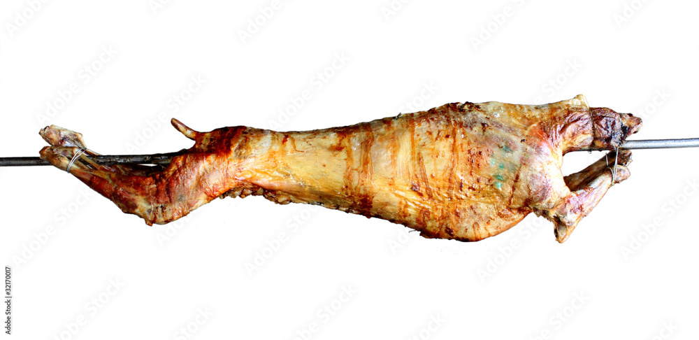 Obraz na plátně Lamb on the spit